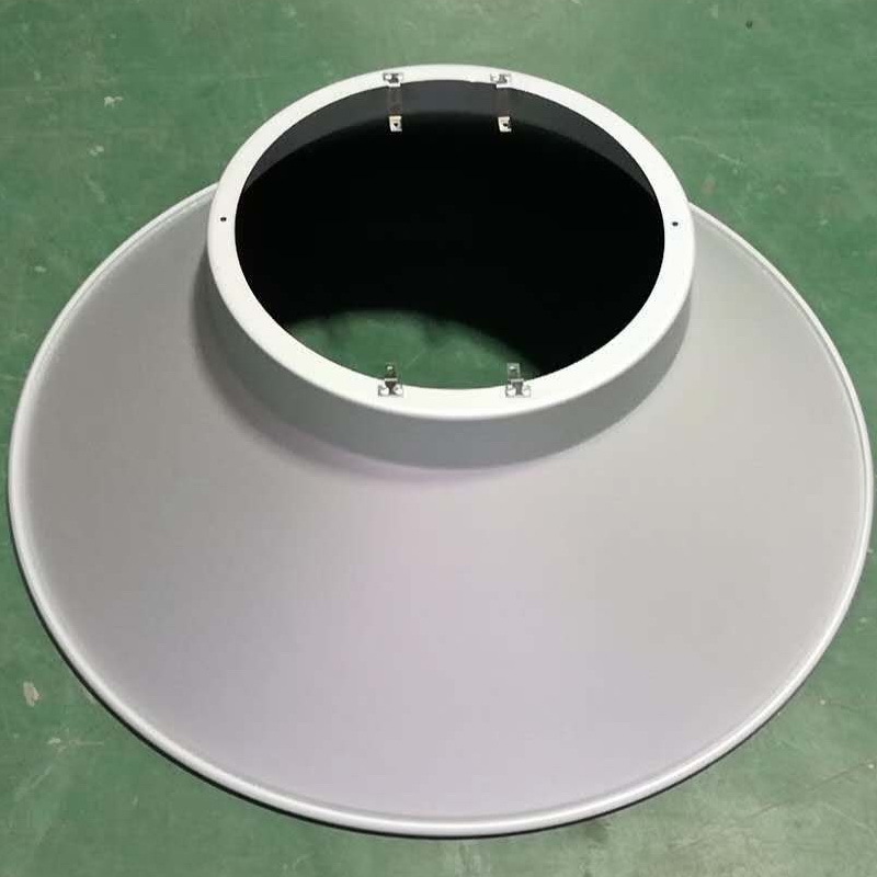 厂家直销by238工矿灯led灯罩金属铝制旋压灯罩厂房吊灯