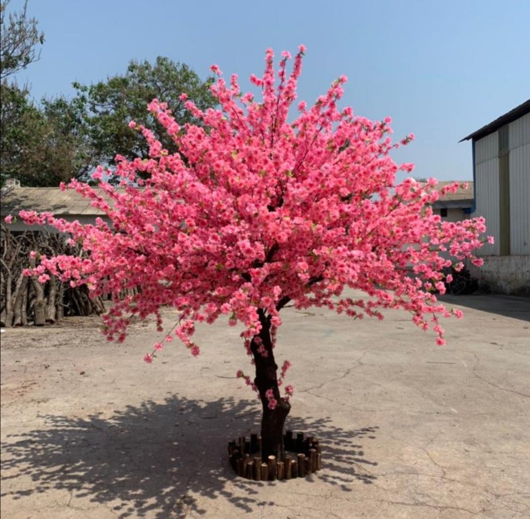 仿真桃树 室内婚庆商场桃花树 造型装饰假树许愿树桃树批发-阿里巴巴