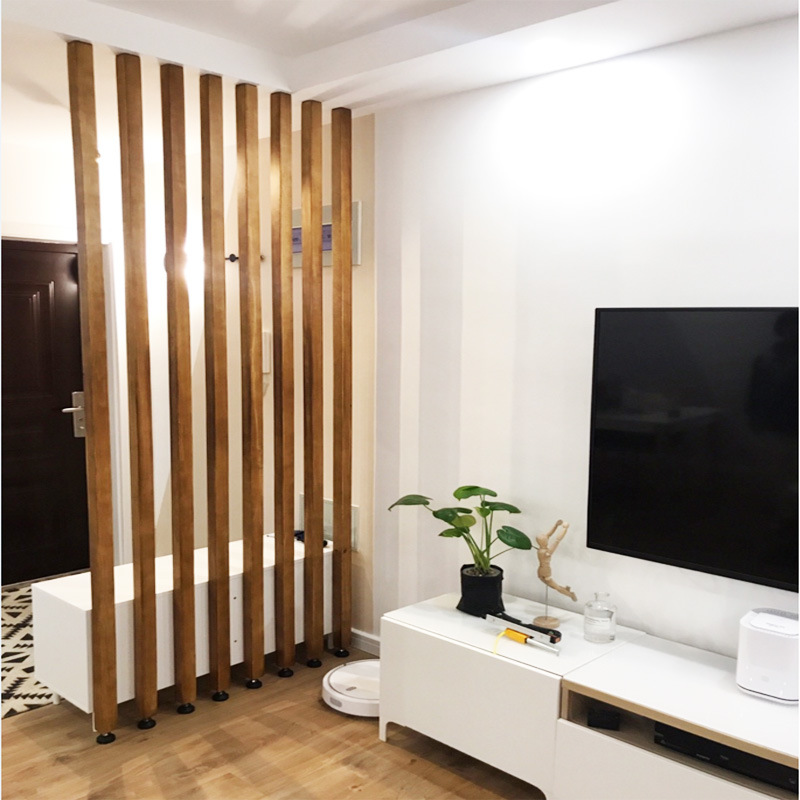 房间隔断墙实木
