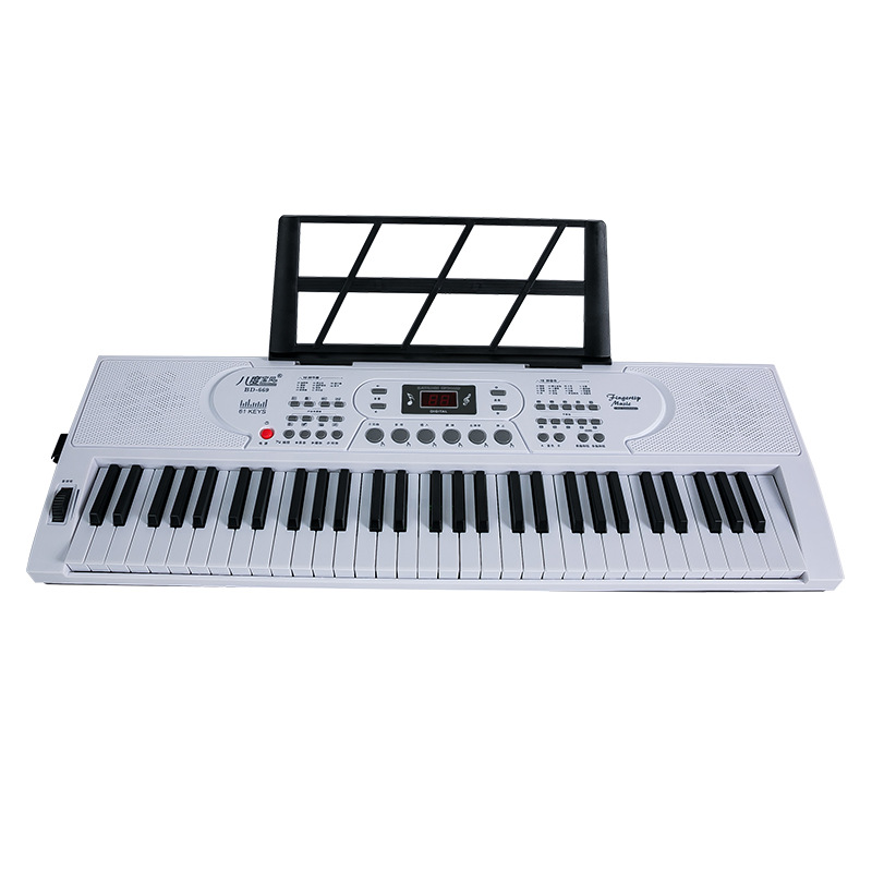 2022 Factory Direct Sales Multi-Functional Beginner Electronic Keyboard Double Speaker Music Piano with Microphone Can Be Equipped with Another Keyboard Stand
