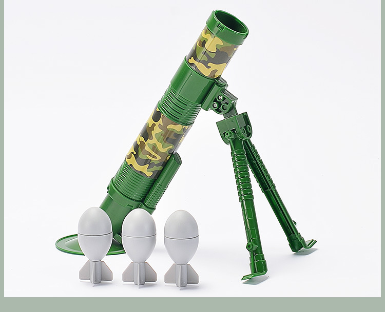 迷你迫击炮吃鸡儿童玩具可发射火箭筒军事模型儿童互动娱乐玩具
