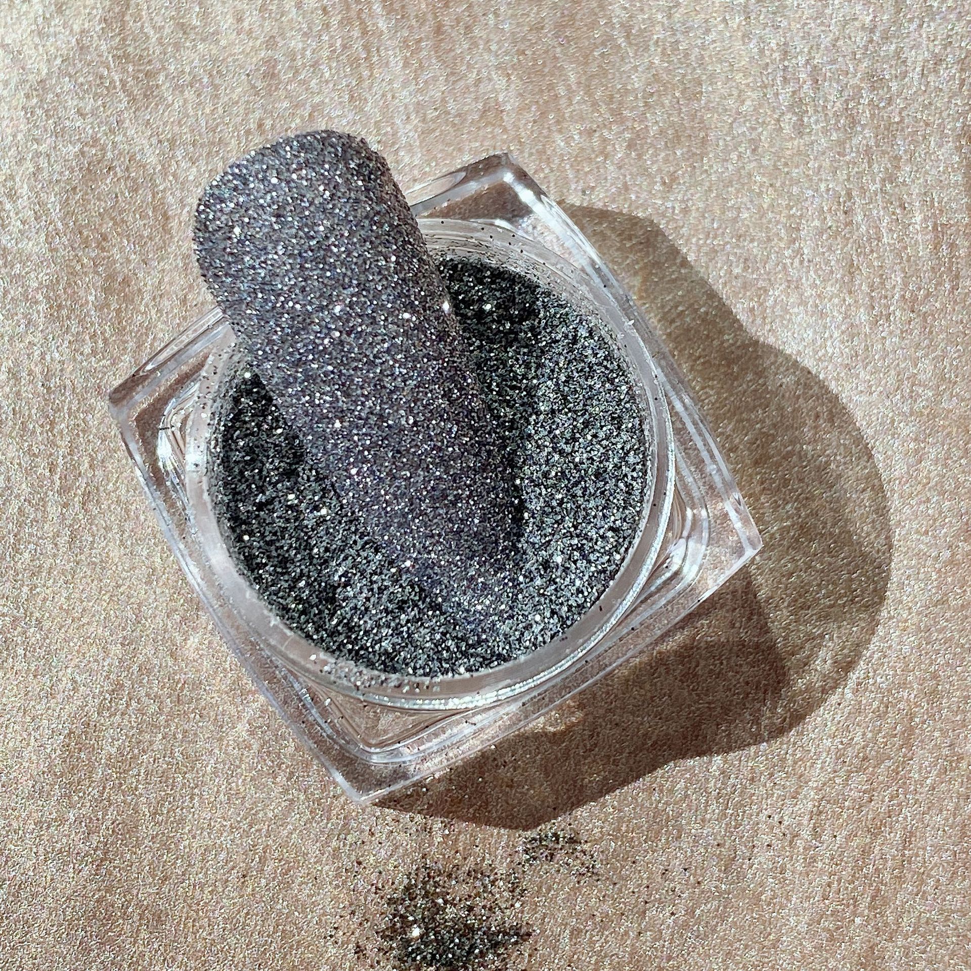 跨境新款碎钻粉 奶奶灰水晶闪粉 秋冬季火爆超闪美甲饰品