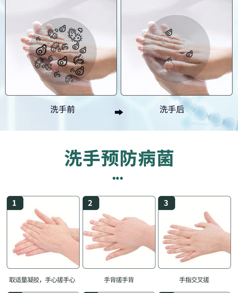 泡沫型免洗手消毒液厂家代加工成人儿童家用手部清洁洗手液