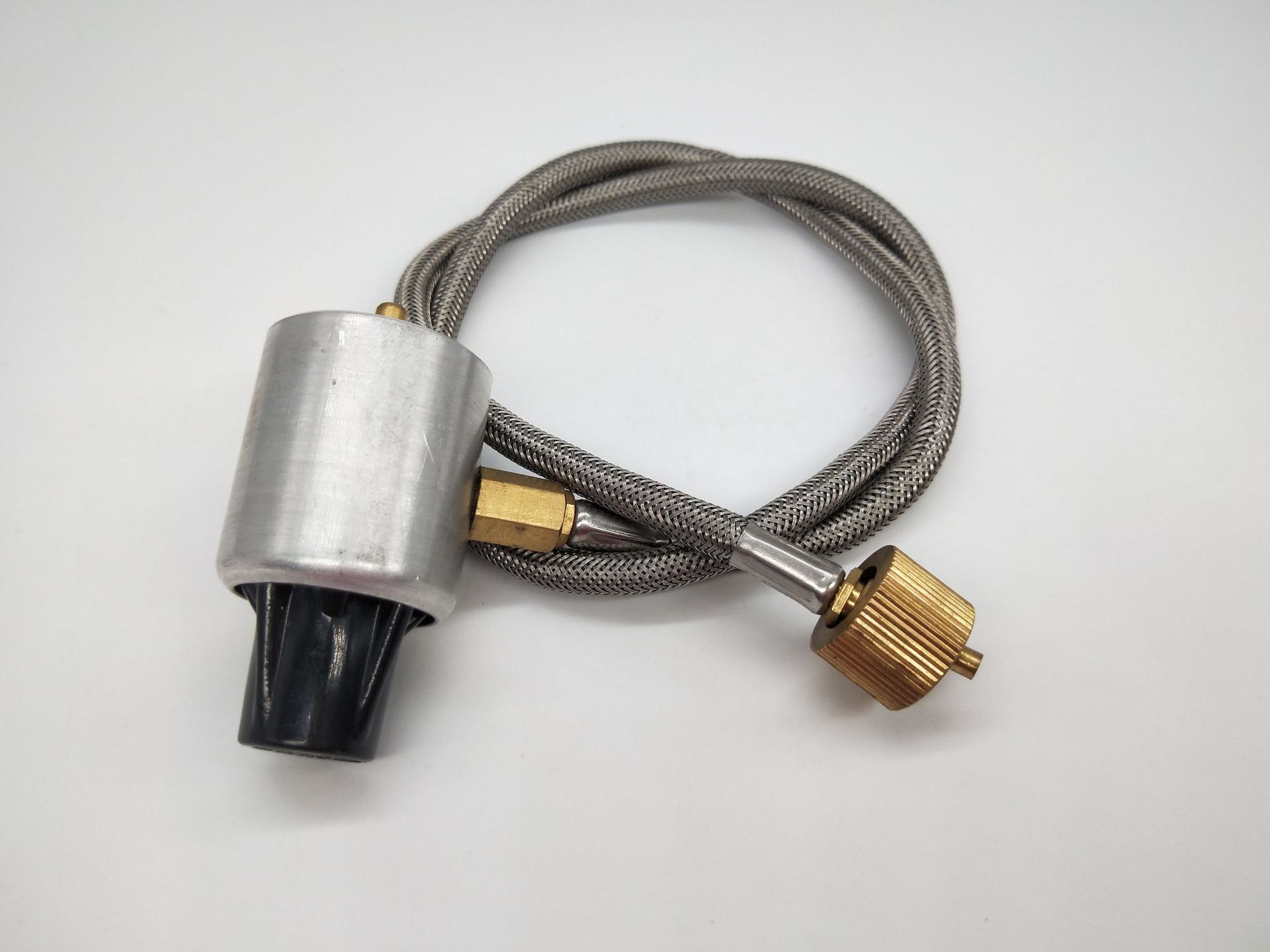 北美气罐充气接头 野营户外用燃气炉转换适配器 大小煤气瓶转充