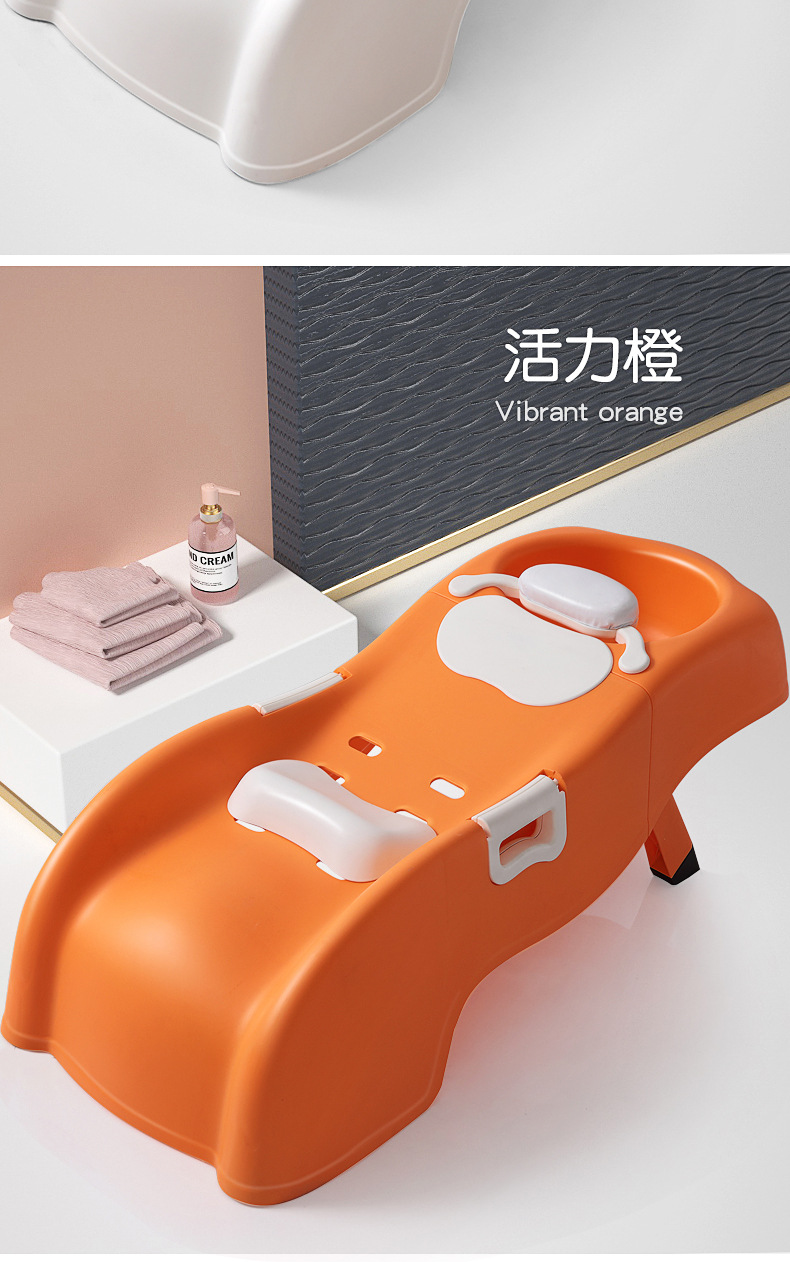 儿童洗头躺椅宝宝洗头椅子小孩洗头床洗发架可折叠加大号洗头神器