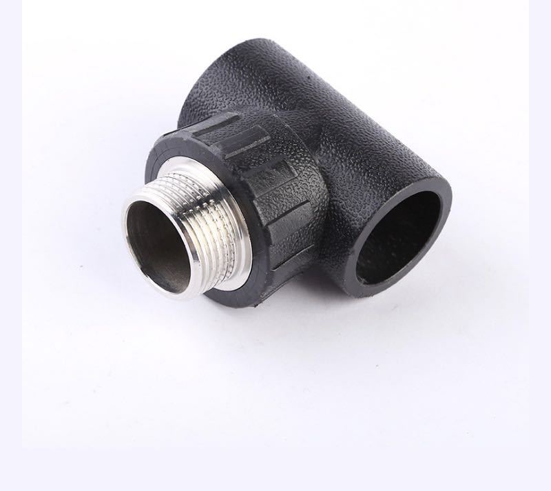 pe承插式外牙三通20-32 pe热熔外丝三通 pe4分 6分 1寸管材管件