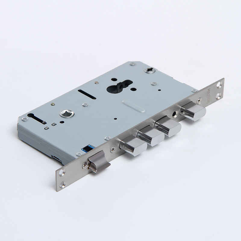 年崇升品牌相似指纹锁非标尺寸锁体6068异形全钢双快双活智能锁防盗门