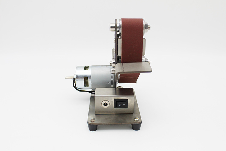 微型小型迷你砂带机diy抛光机木工打磨机定角磨刀开刃机家用台式
