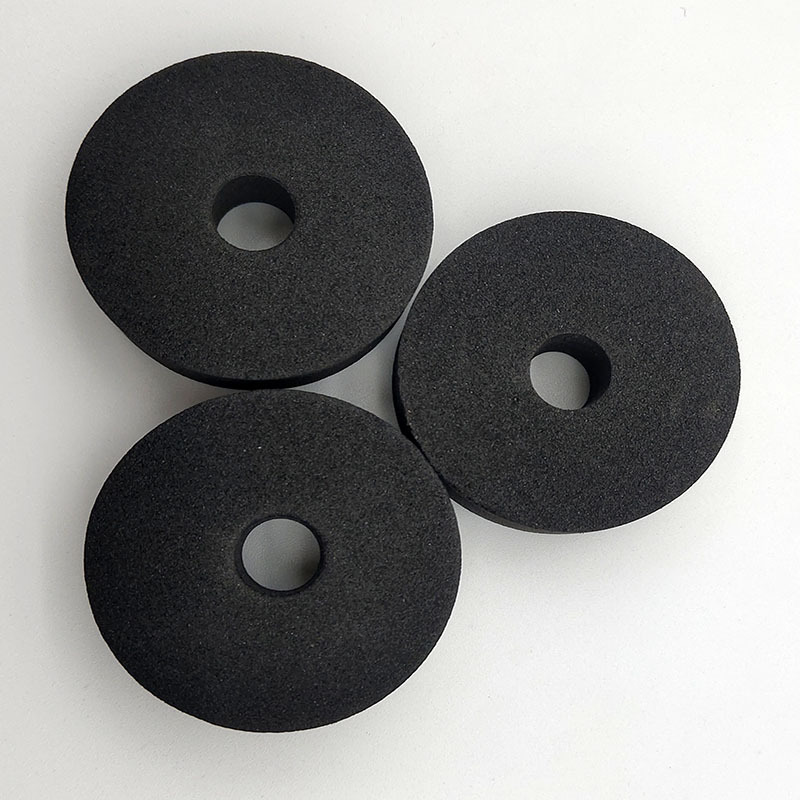 厂家直销黑色eva泡棉垫圈 防震缓冲垫 自粘圆形eva防滑加厚泡沫垫