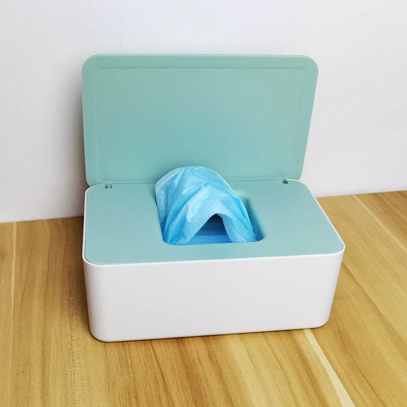 Spot Desktop Wet Tissue Box Mask Sealed Wipes Storage Box Household Dustproof Cover Wet Tissue Box Paper Extraction Box