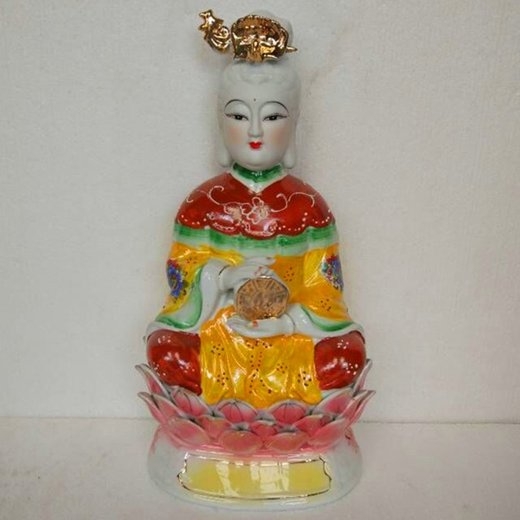 陶瓷佛像 骊山老母无生老母无极老母眼光老母 家居工艺品摆件