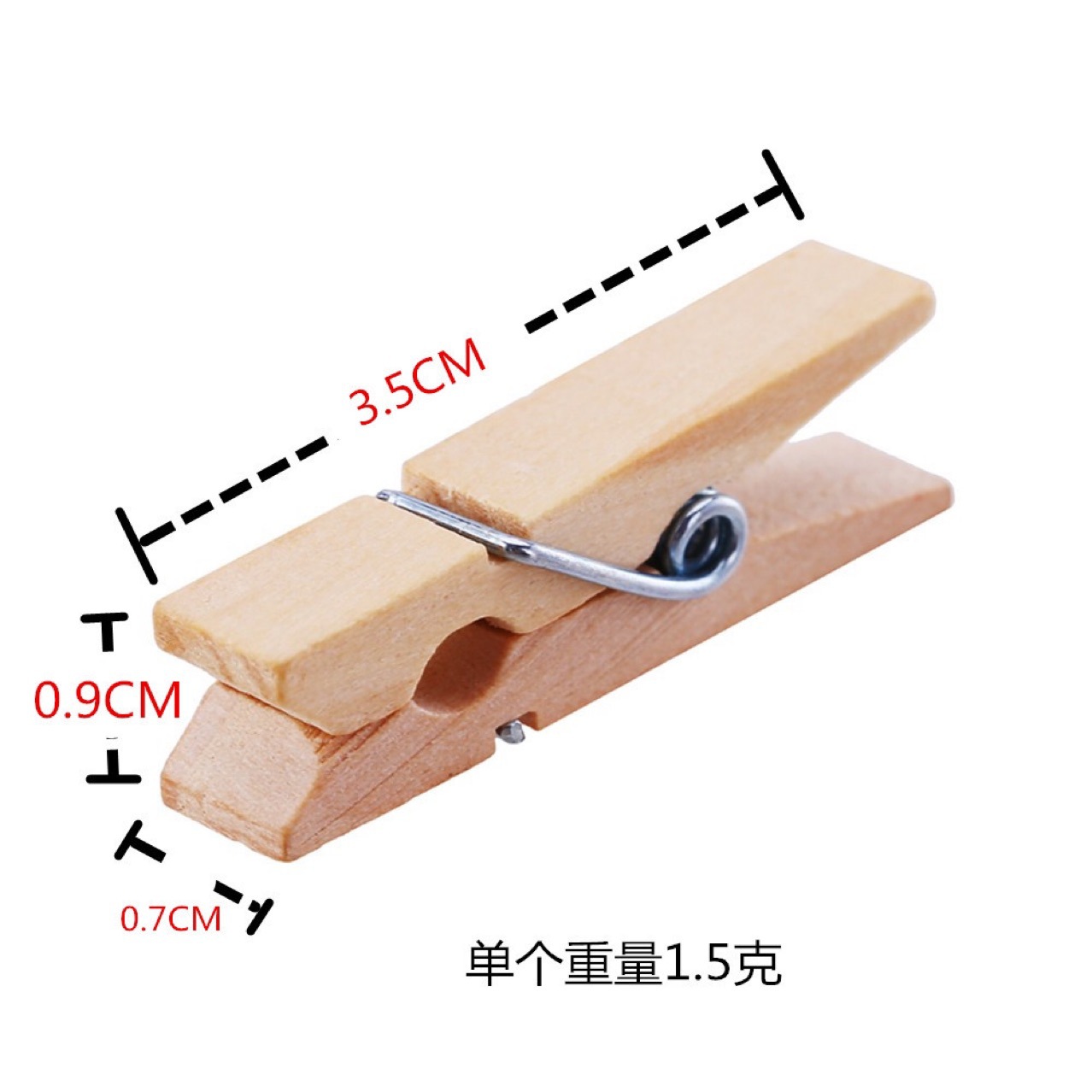 full-size log small wooden clip 3.5*0.7 handmade storage small clip jewelry accessories gifts small goods