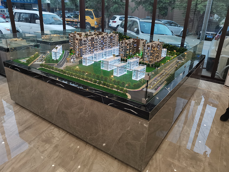 房地产售楼处总规沙盘模型 带灯建筑模型定制 来图加工厂家销售