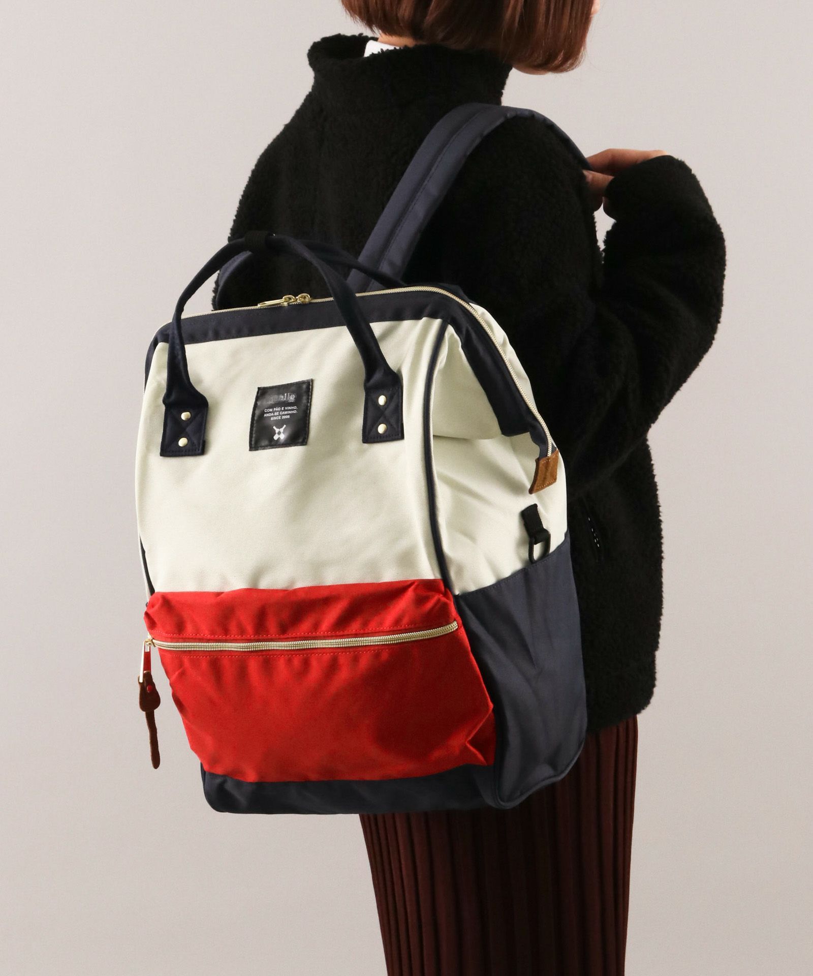 日本乐天双肩包离家出走包潮男士男包书包电脑户外旅行背包特大号