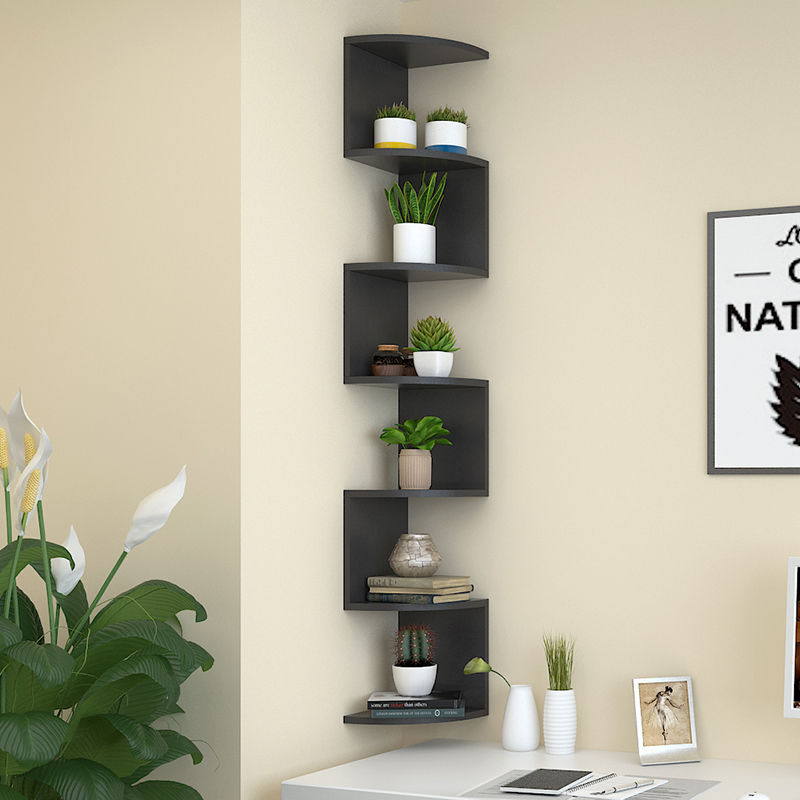 墙角书架置物架搁架收纳架壁挂墙搁板墙壁转角架角落三角墙上隔板