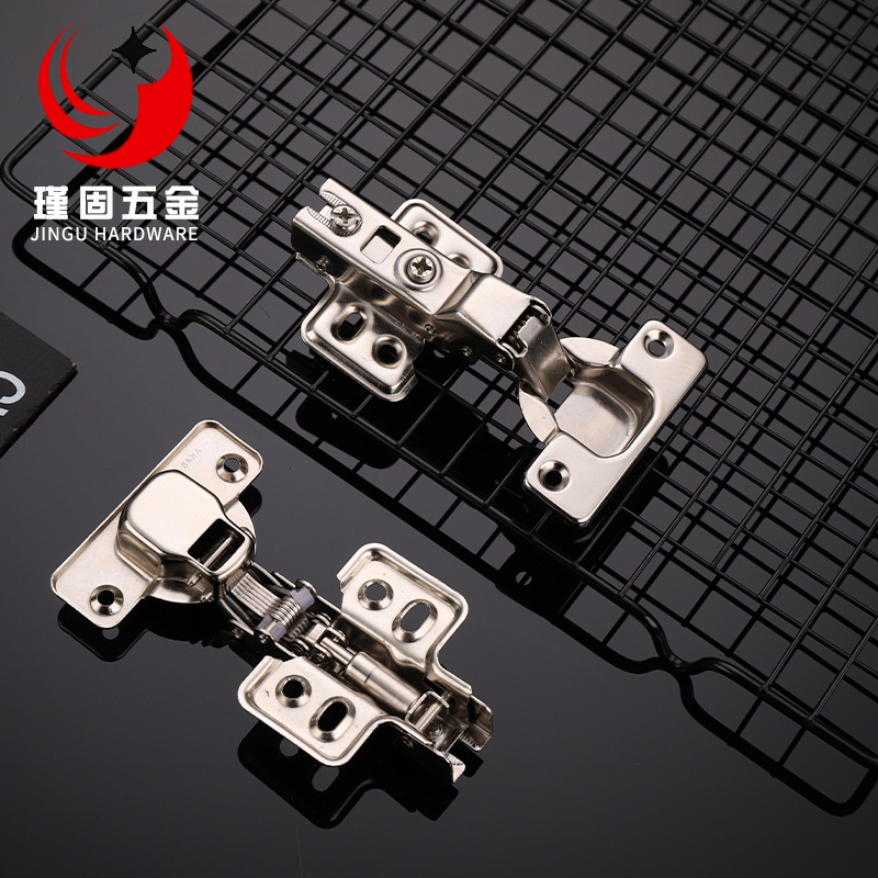 Factory Direct Sales Door and Window Hinge Open Tail Hydraulic Buffer Iron Hinges Cabinet Wardrobe Thickened Spring Hinge