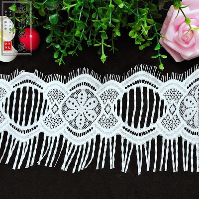 现货批发 女装童装连衣裙经编睫毛蕾丝花边 内衣手工diy服装辅料