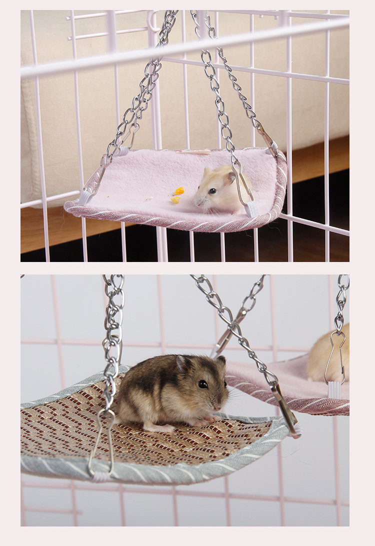 吉仔仔宠物用品仓鼠蜜袋鼯荷兰猪小床吊床玩具吊床秋千四季通道
