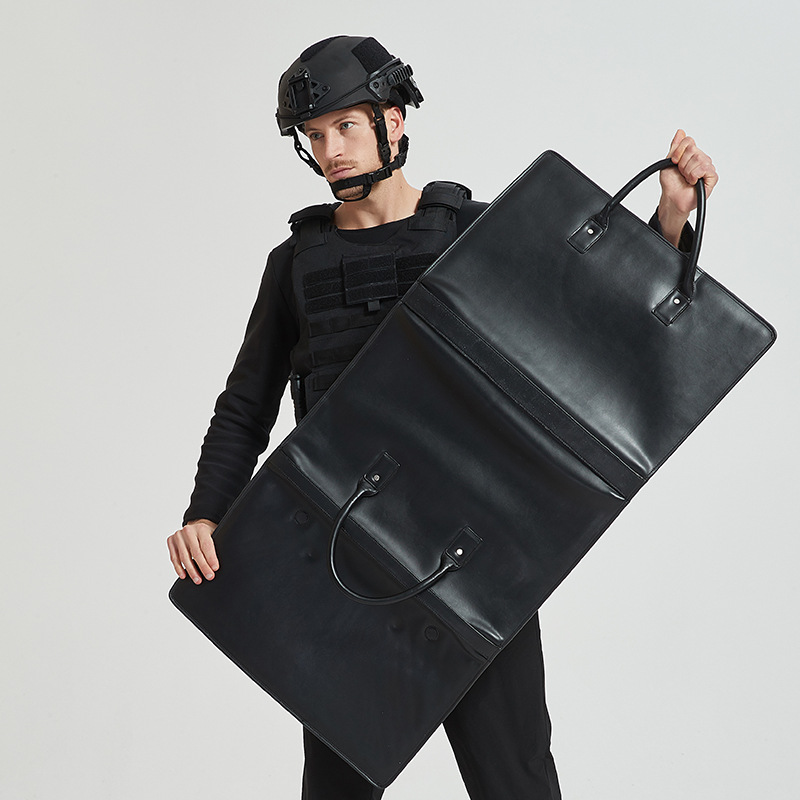 faithshield防弹公文包保镖明星防御防刺挡刀战术安保财物运送包