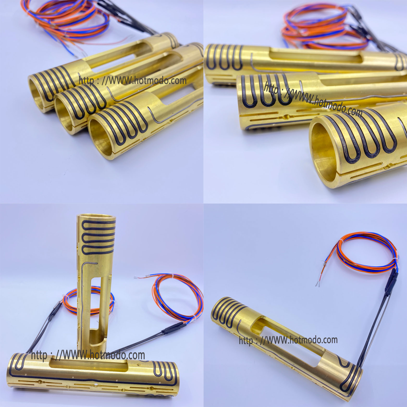 热流道加热器注塑机加热圈热套发热圈弹簧加热圈230v双头发热丝