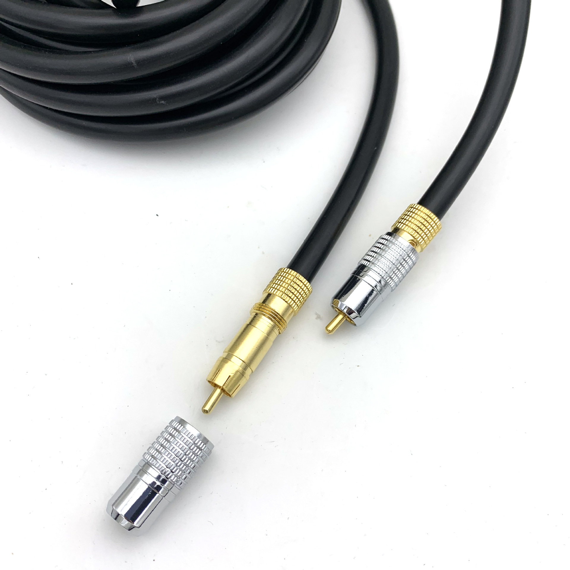发烧hifi数字音频同轴线 coaxial75欧姆低音炮线spdif线莲花线