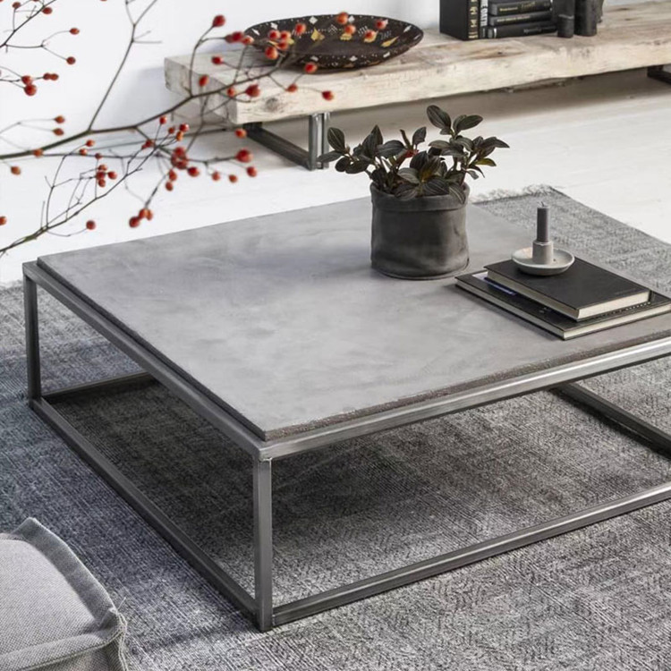 0成交11工业风水泥茶几美式复古圆形混凝土茶桌创意个性咖啡桌加工