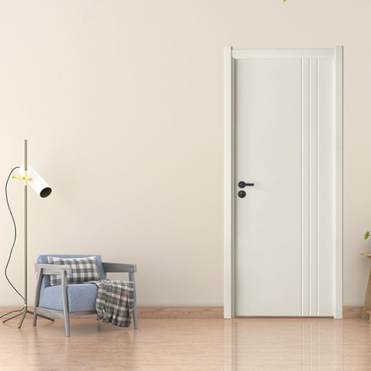 实木复合烤漆门白色现代简约室内门隔音卧室门家装室内工程免漆门