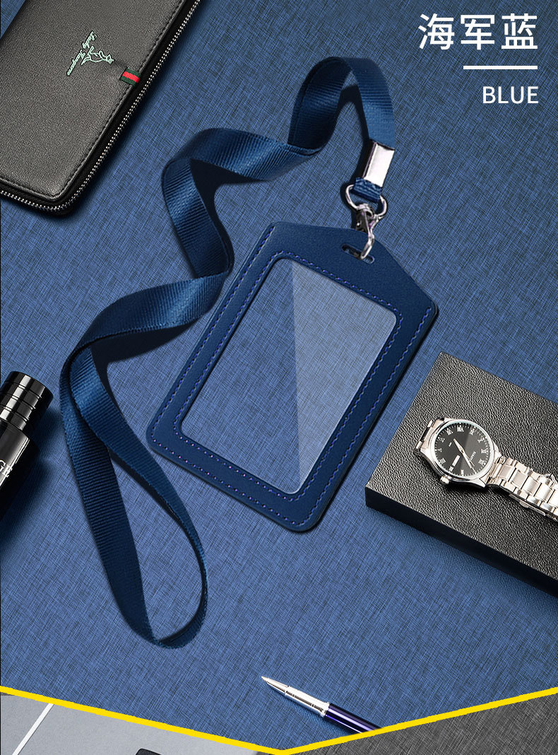 源头厂家双面透明工作牌证件卡套工牌胸牌挂绳公交门禁工牌定制