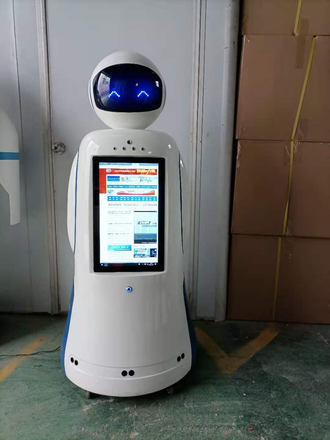 深圳江智带电池高配测温机器人附加感应洗手功能系列