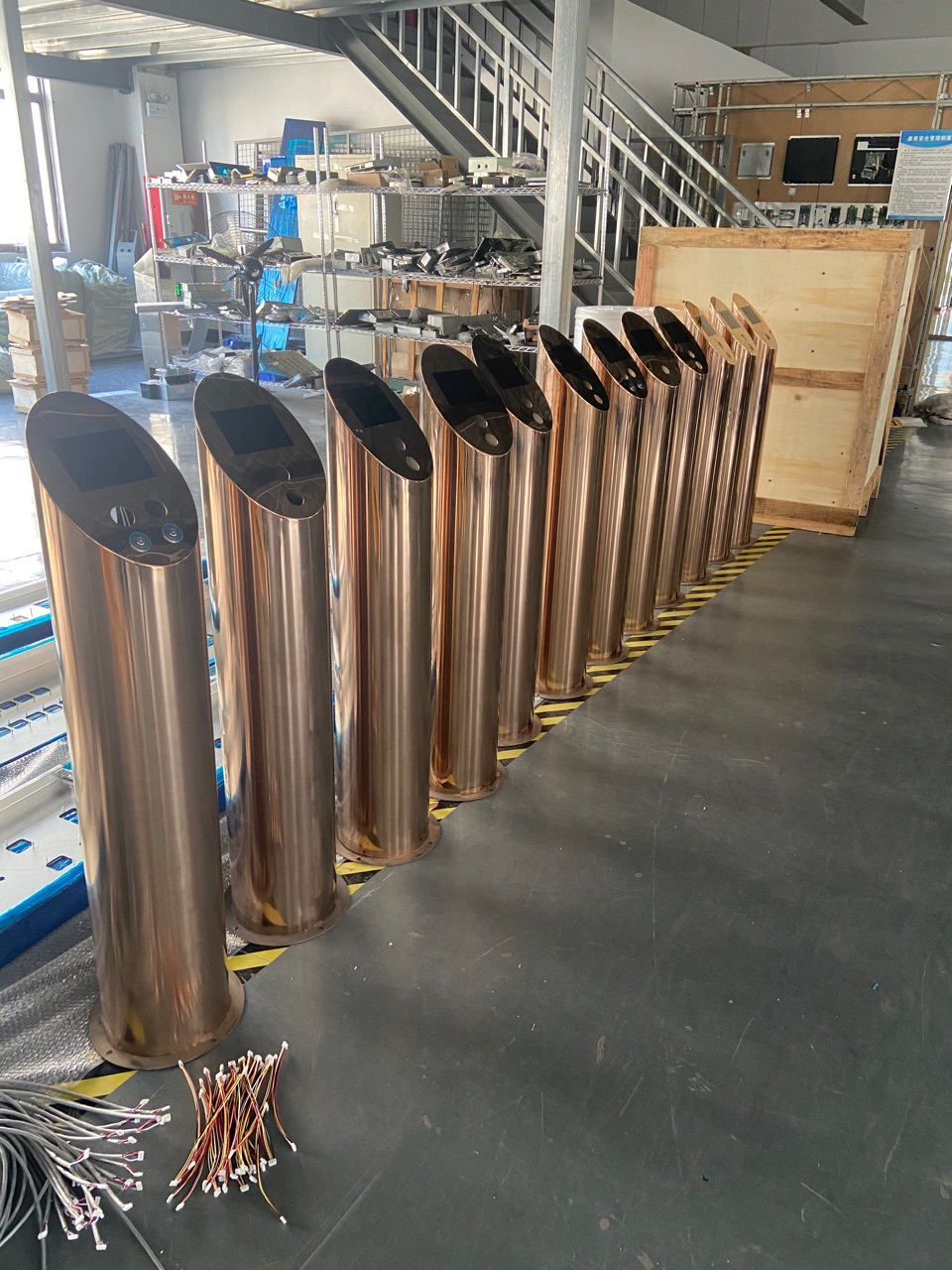 电梯立柱/显示立柱/电梯外呼立柱/玫瑰金立柱/钛金立柱/酒店