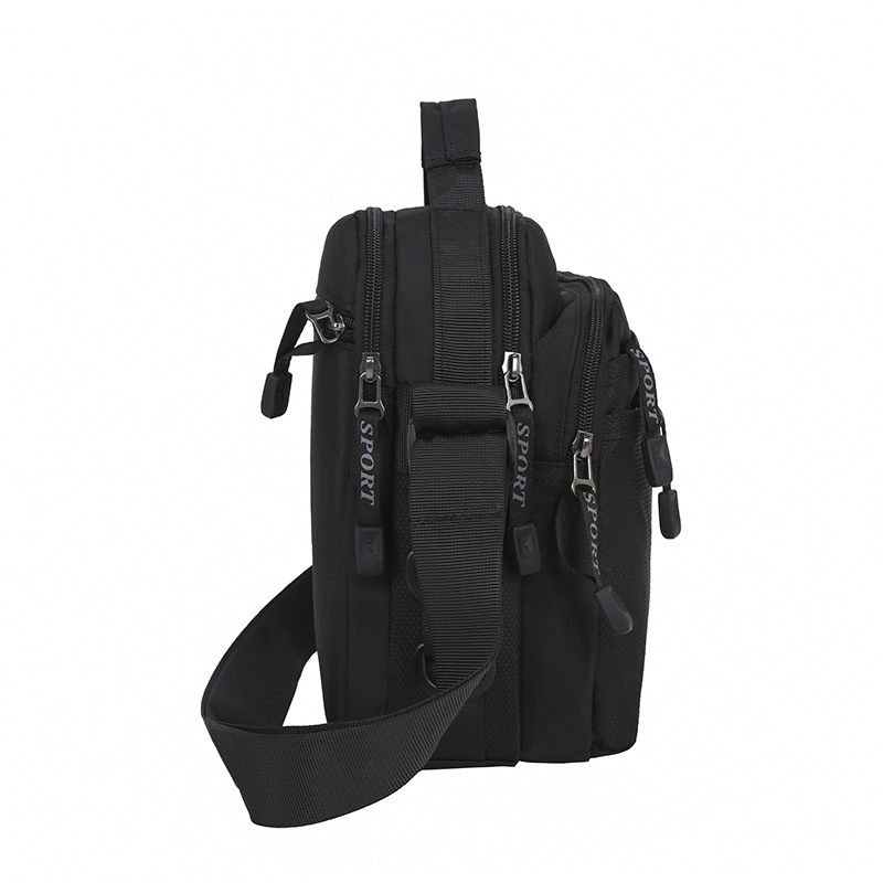 Nylon Men's Handbag Simple Travel Multifunctional Chest Bag Portable Shopping Carry Bag Crossbody Shoulder Bag