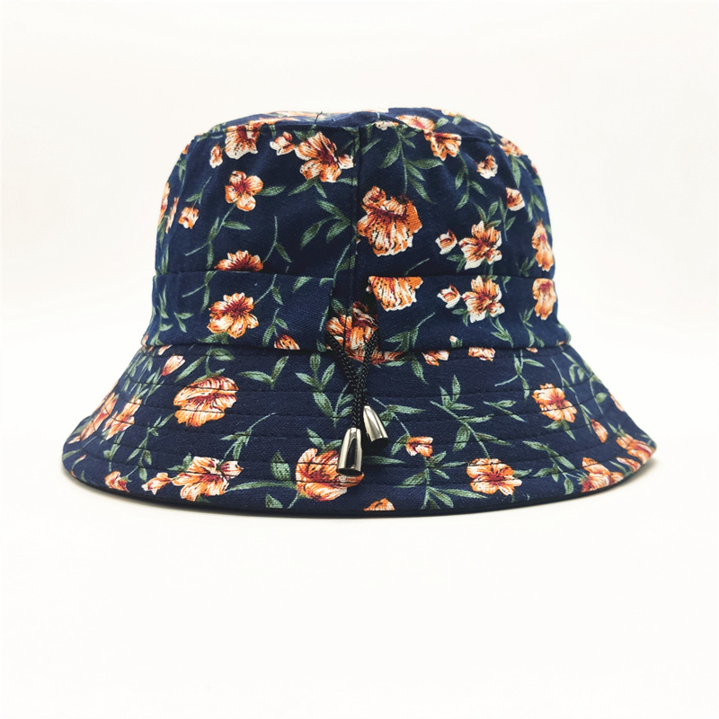 女士妈妈帽中老年帽子秋季薄款盆帽老太太渔夫帽简约花布帽子