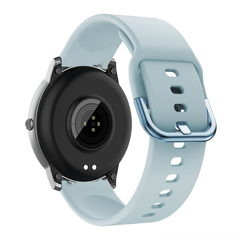 适用小米haylou solar ls05硅胶表带 新款纯色彩扣22mm运动手环