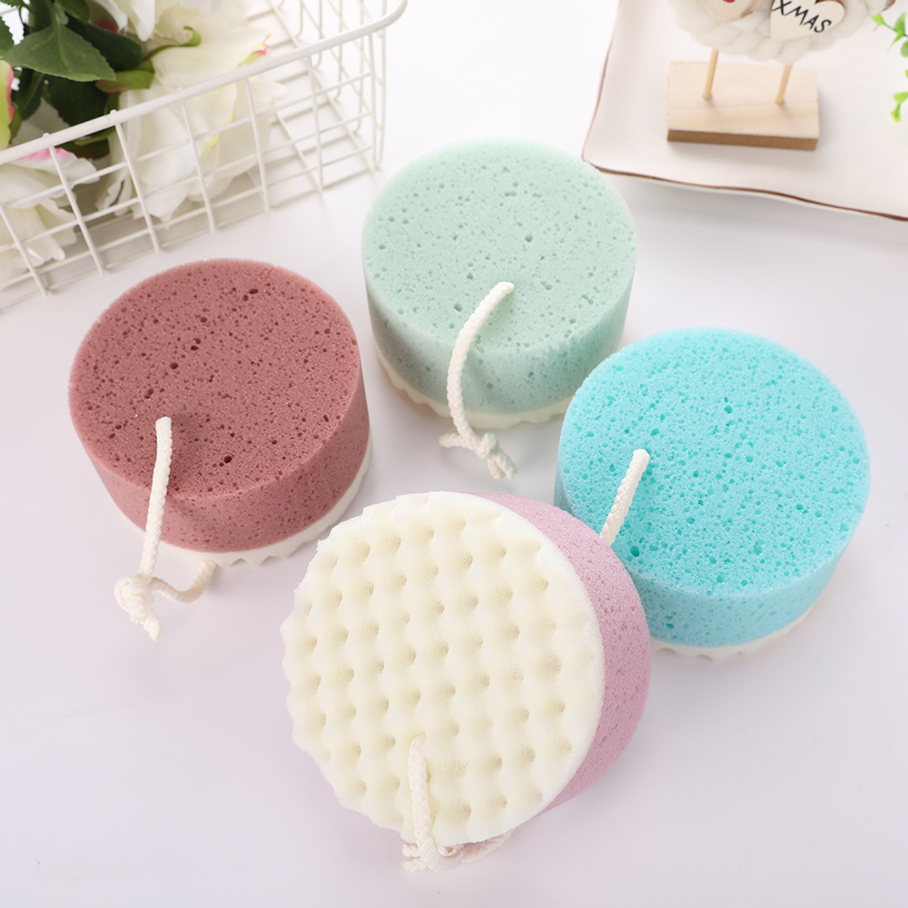 沐浴海绵擦成人洗澡起泡海绵搓澡巾双色小牙沐浴海棉加厚舒适