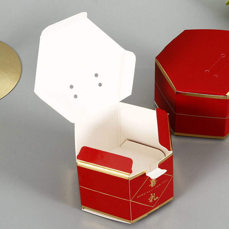 结婚庆喜糖盒创意六边形礼盒中式浪漫婚礼喜糖婚庆糖果盒回礼品盒