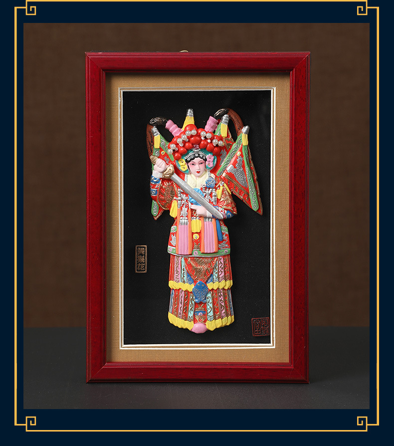 京剧戏曲脸谱饭店装饰画火锅店挂画餐馆墙画快餐店壁画餐厅摆件