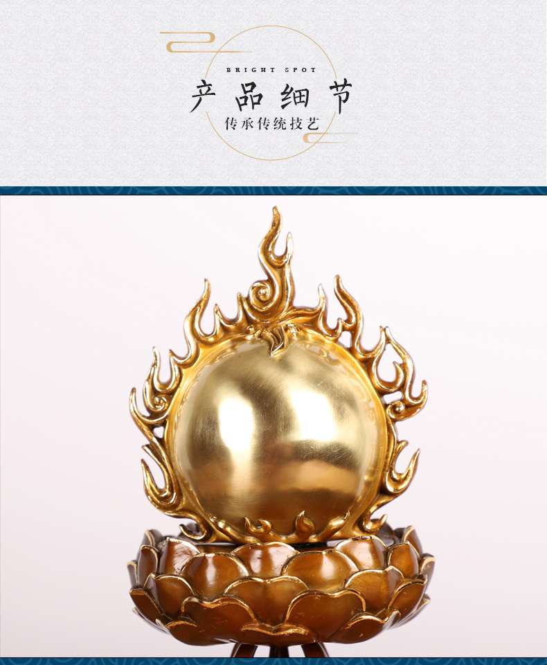 一件起批 纯铜摩尼宝摆件 彩铜摩尼宝珠家居装饰品摆件佛像宝物