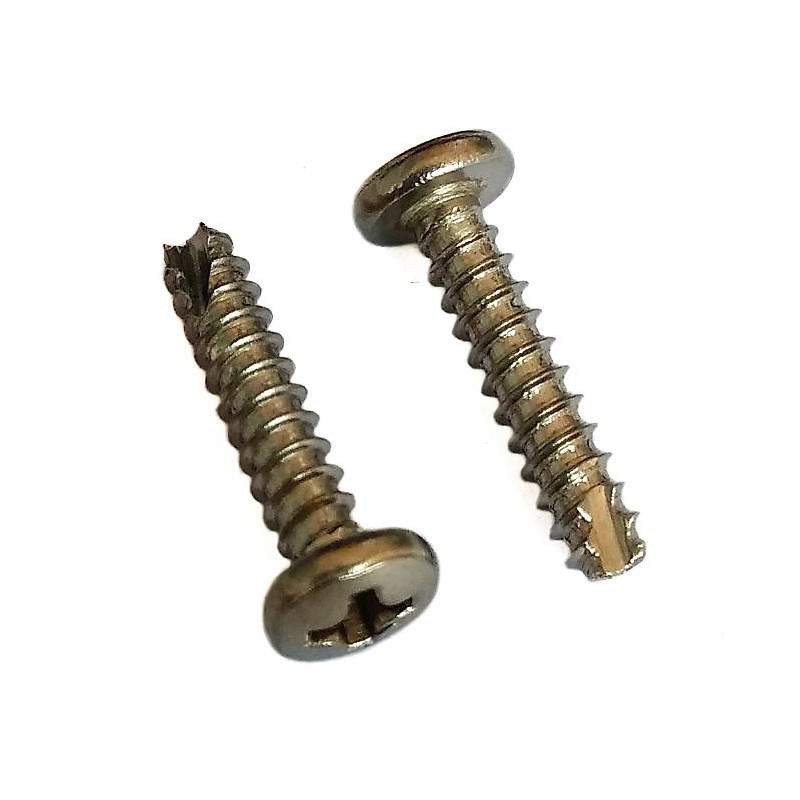 塑料锁紧割尾自攻螺丝 bt2.9*14大圆头不锈钢304环保医疗器械螺丝