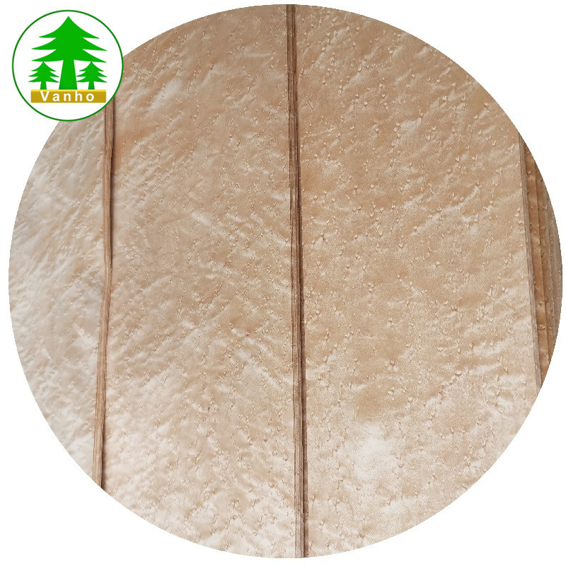 浅灰色薄皮雀眼染色木皮 25丝手贴板等级 星级酒店公寓装饰用