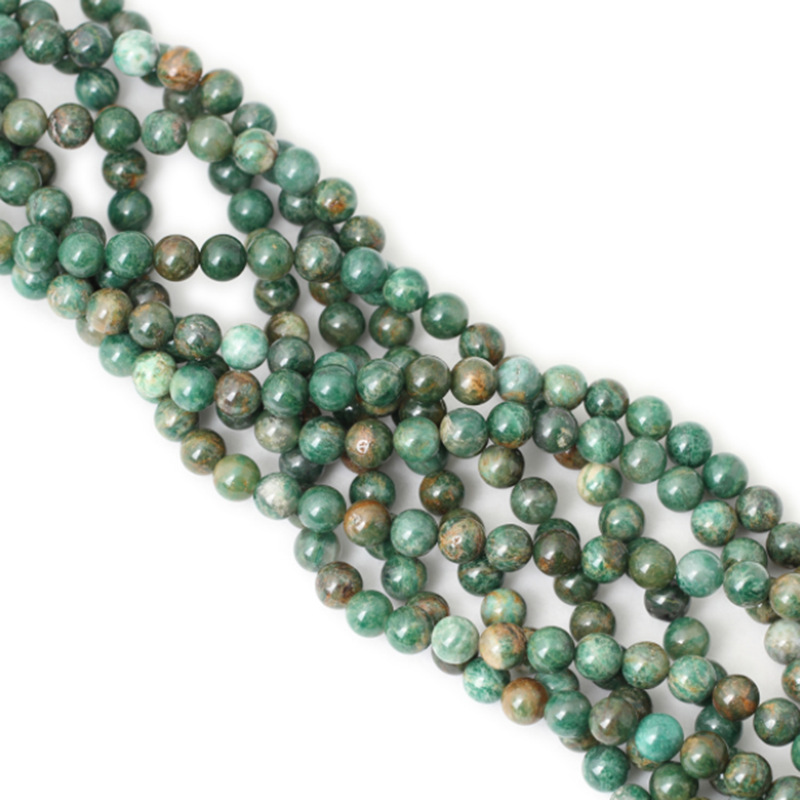 福贽6~12mm本色非洲玉石散珠子 半宝石饰品diy手工编织串珠材料