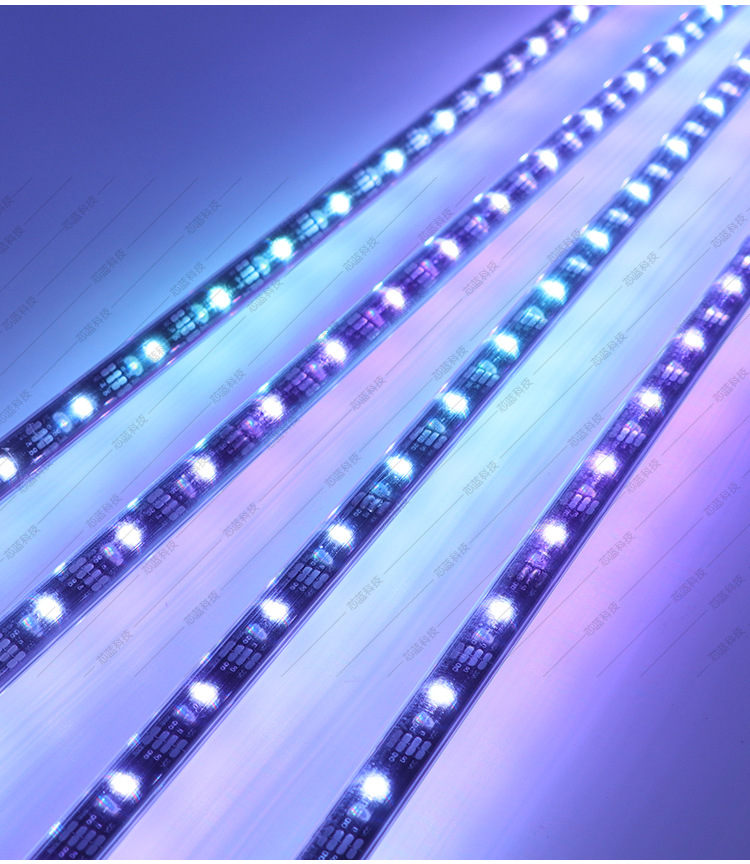 流星雨灯lde树灯双面发光流星管庭院节日装饰彩灯户外工程亮化景