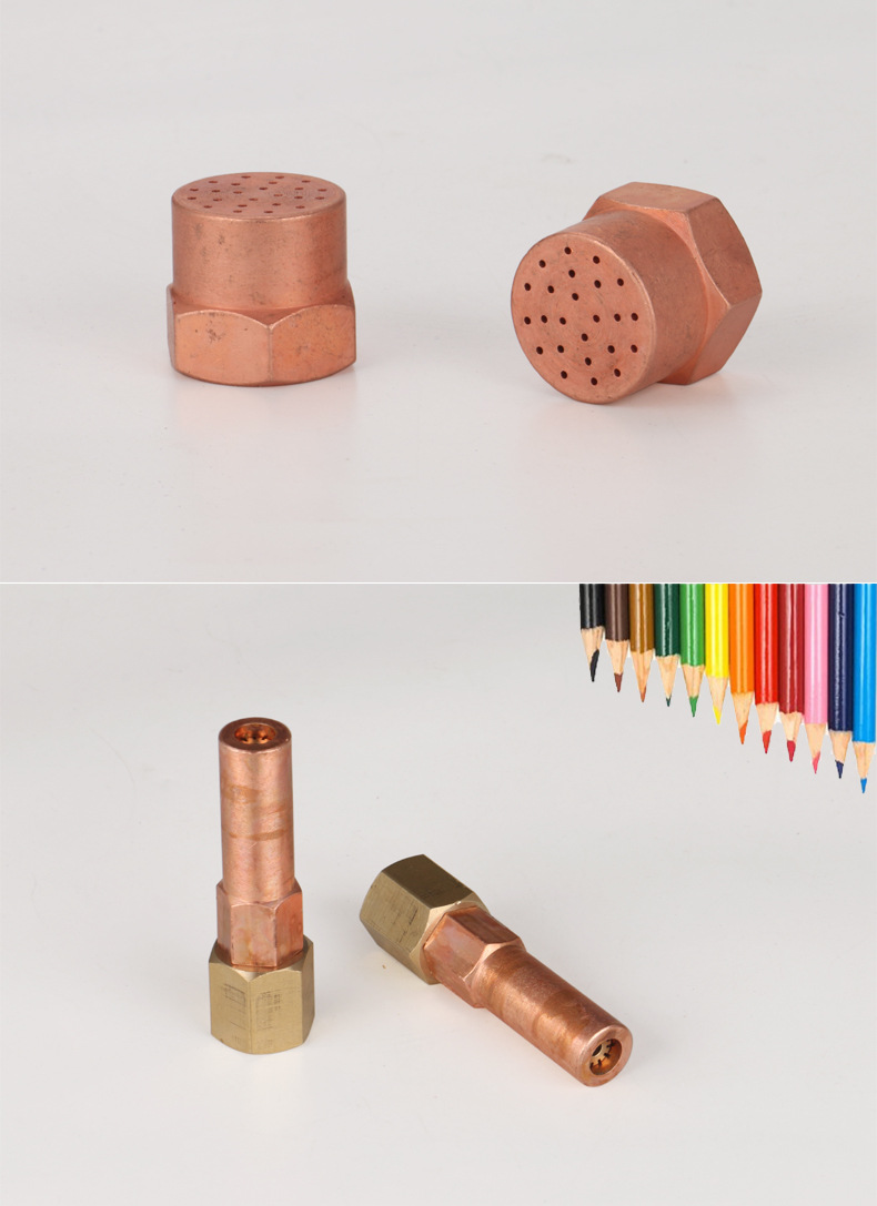 集中式扩散式加热炬喷嘴 烘烤喷火枪铜咀 火焰加热枪喷咀焊割配件