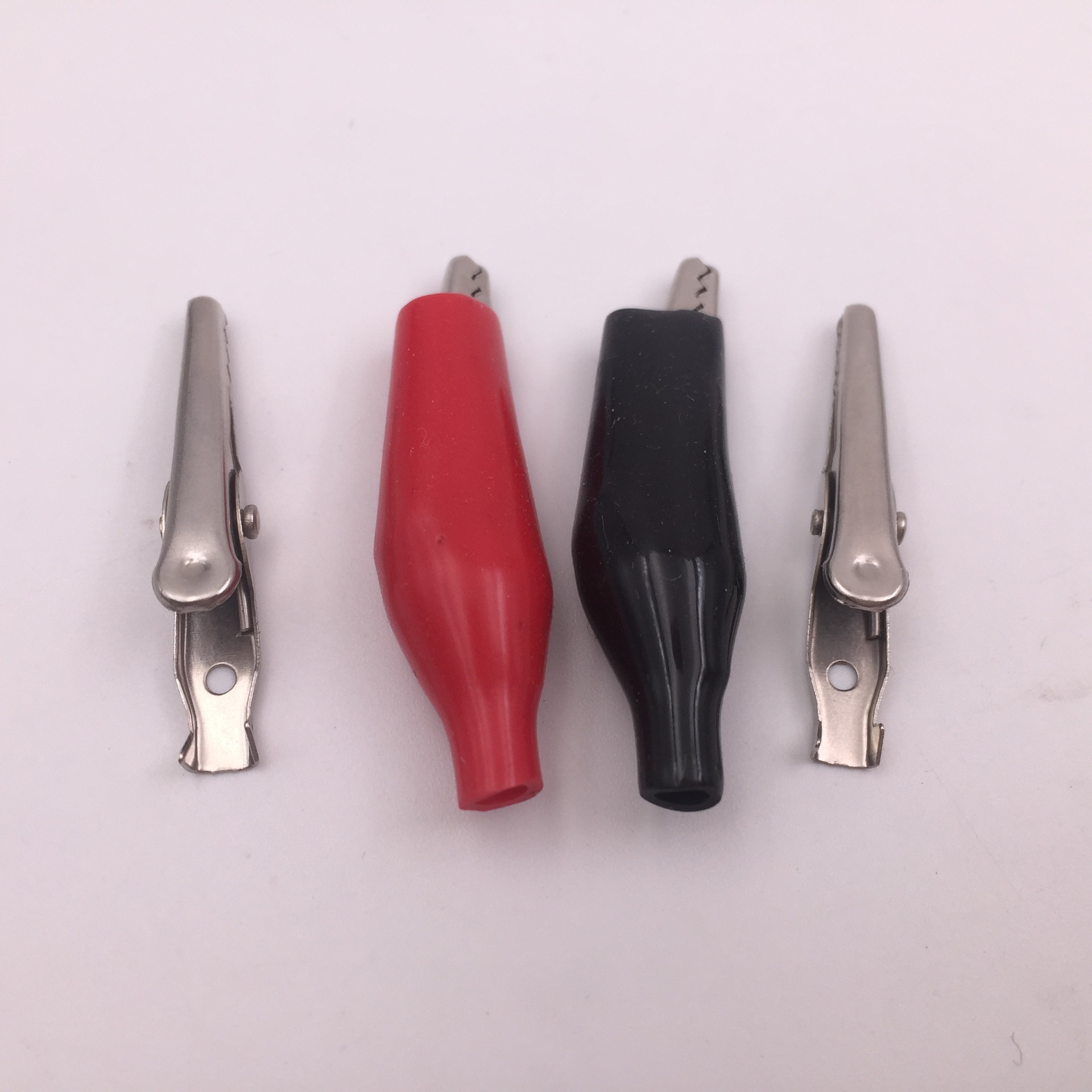 鳄鱼夹子小中大号红黑护套鳄鱼夹子测试夹尖嘴夹电瓶夹电线充电夹