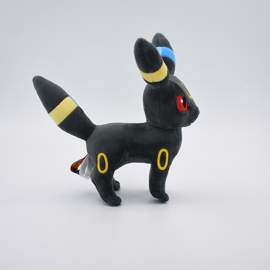 18cm小号站姿双色异色月伊布伊布进化版毛绒公仔玩具