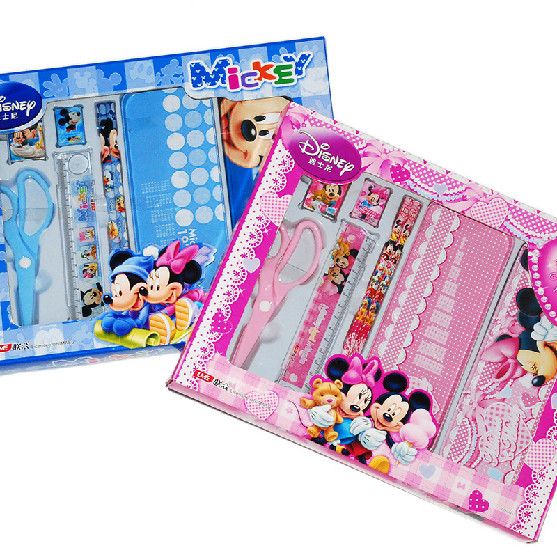 Disney Disney DM0011-5A/5B Elementary School Children Mickey Minnie Stationery Gift Box School Supplies