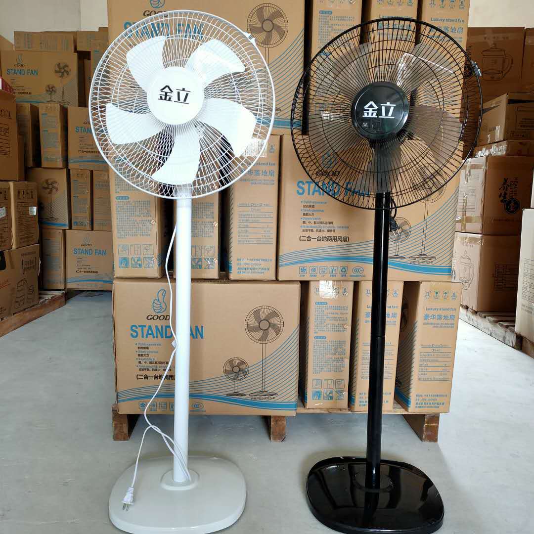 新款时尚电风扇实用落地扇方形实心盘台式立式两用16寸夏季电风扇