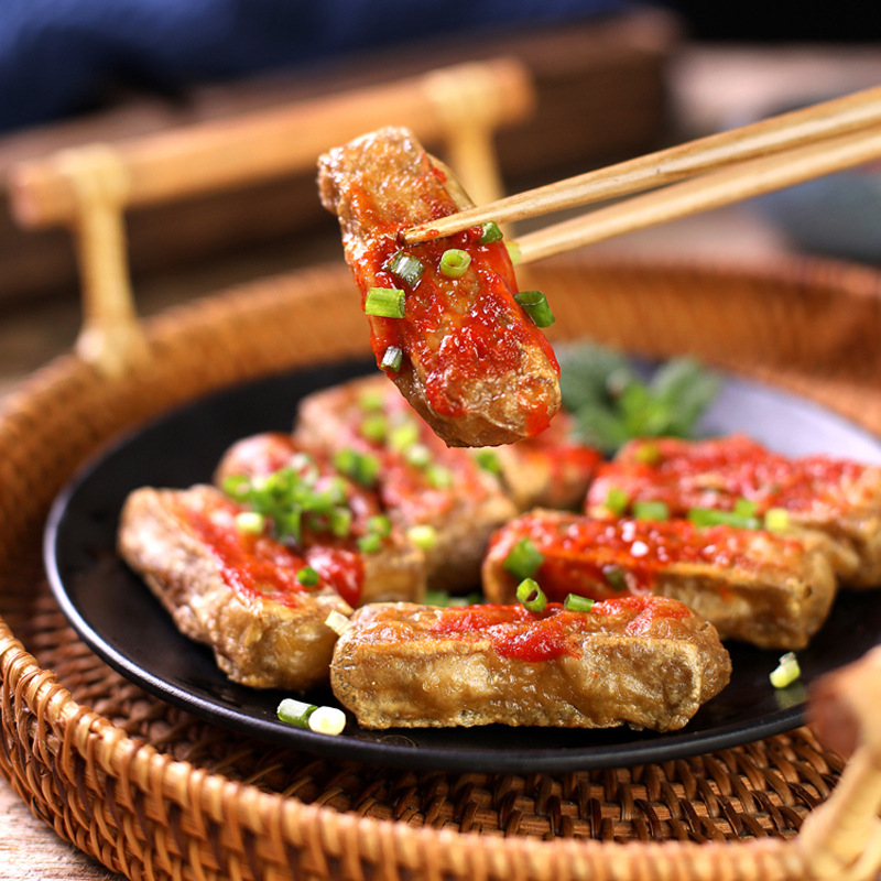 油煎炸臭豆腐 毛豆腐熟食 黄山美食真空礼盒装年货徽臻斋豆腐特产