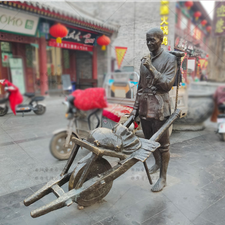 铸铜雕塑民俗风文化人物景观小品古城商业街步行街铜雕塑厂家定制