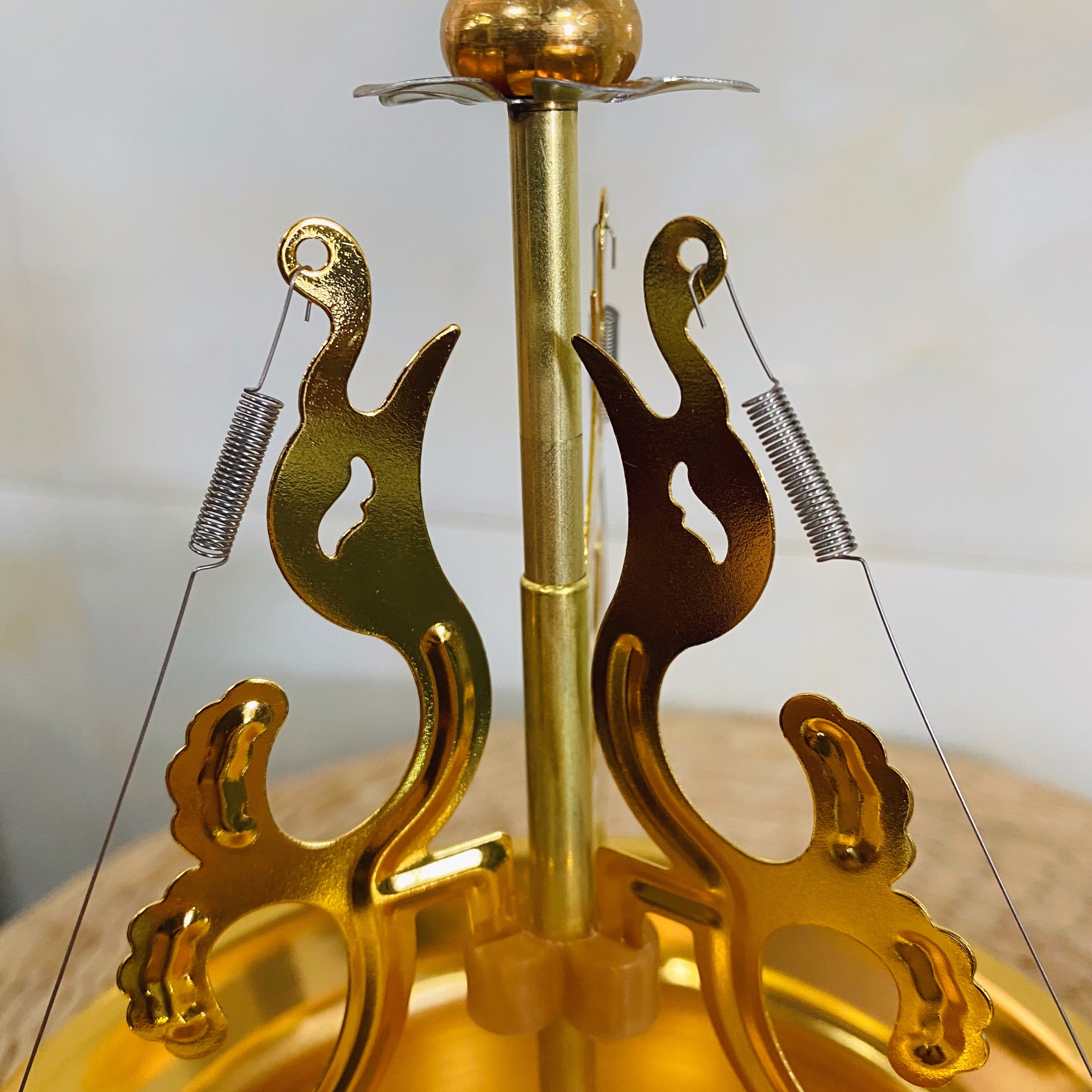 佛堂供佛纯铜伸缩塔香架三宝塔香盆 佛教用品金色塔香炉7寸塔香盘