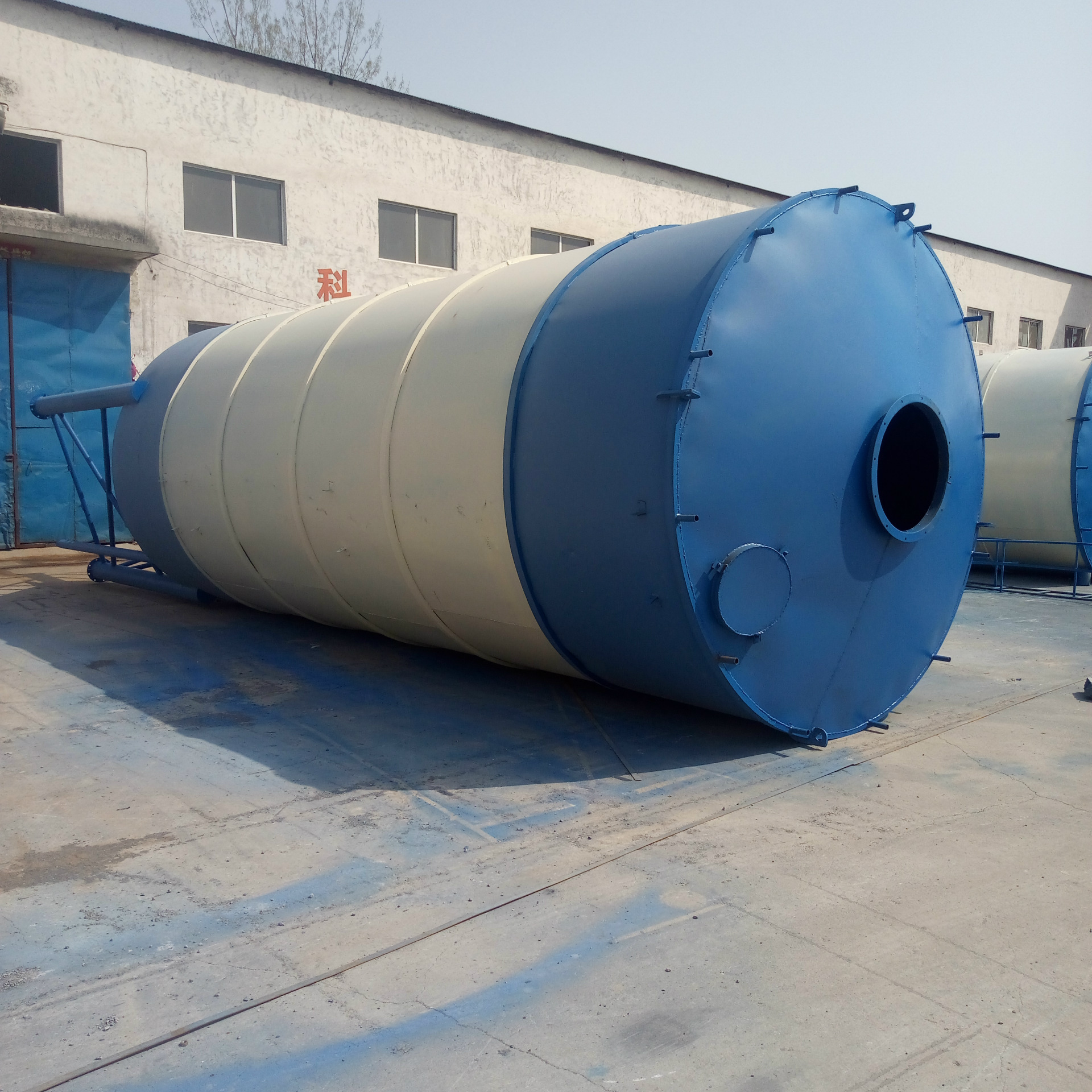 水泥仓免基础移动搅拌站50吨60吨100吨200吨水泥罐粉煤灰储藏罐